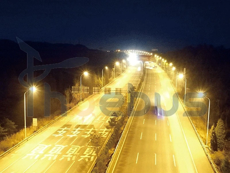 Yellow highway lights Yellow highway lights